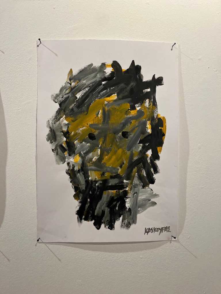 Untitled, Acrylic on paper, 50 × 35 cm