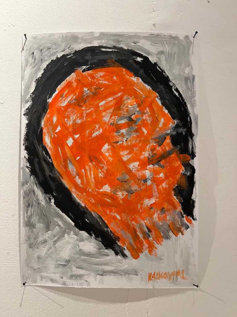 Untitled, Acrylic on paper, 50 × 35 cm