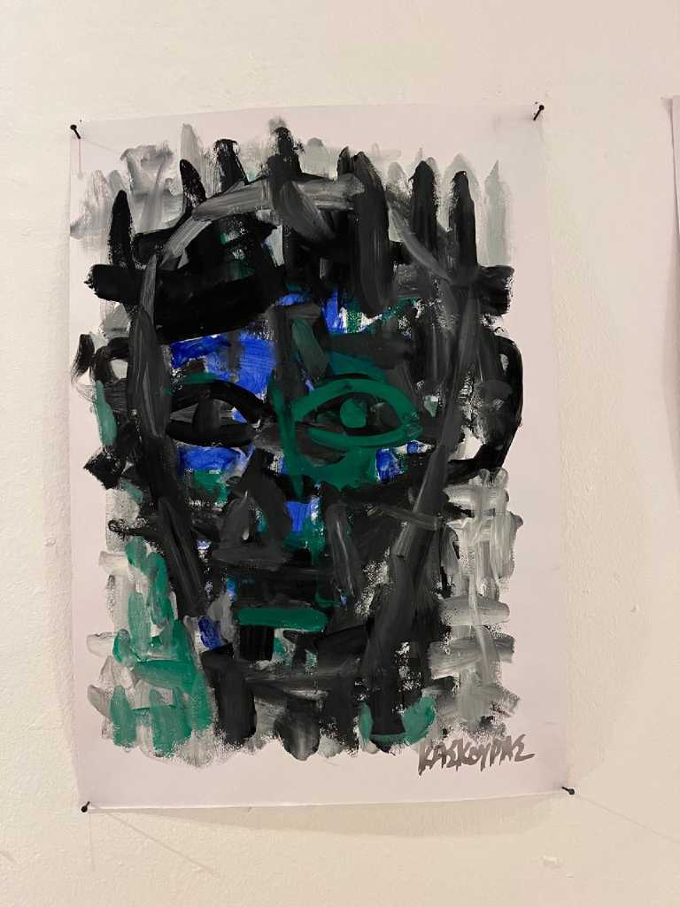 Untitled, Acrylic on paper, 50 × 35 cm
