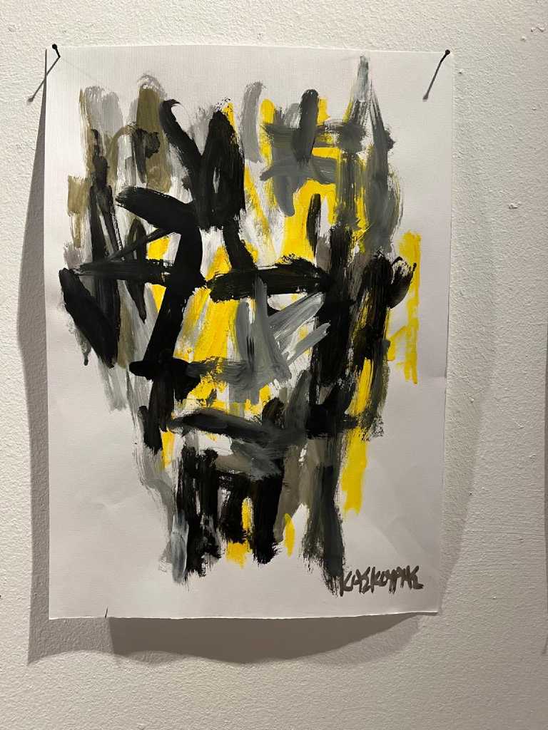Untitled, Acrylic on paper, 50 × 35 cm