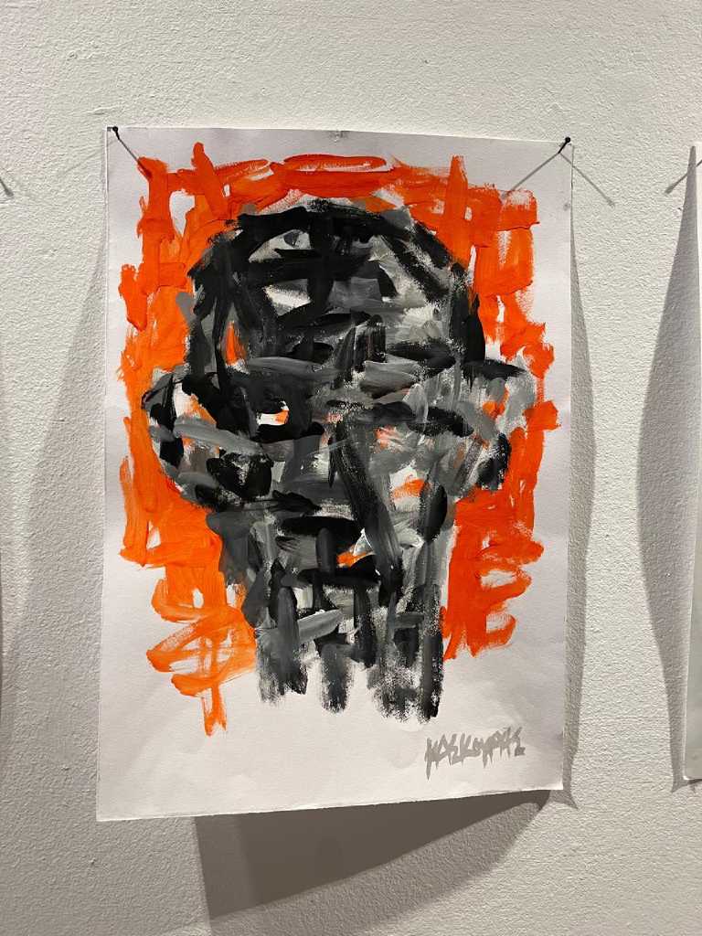 Untitled, Acrylic on paper, 50 × 35 cm