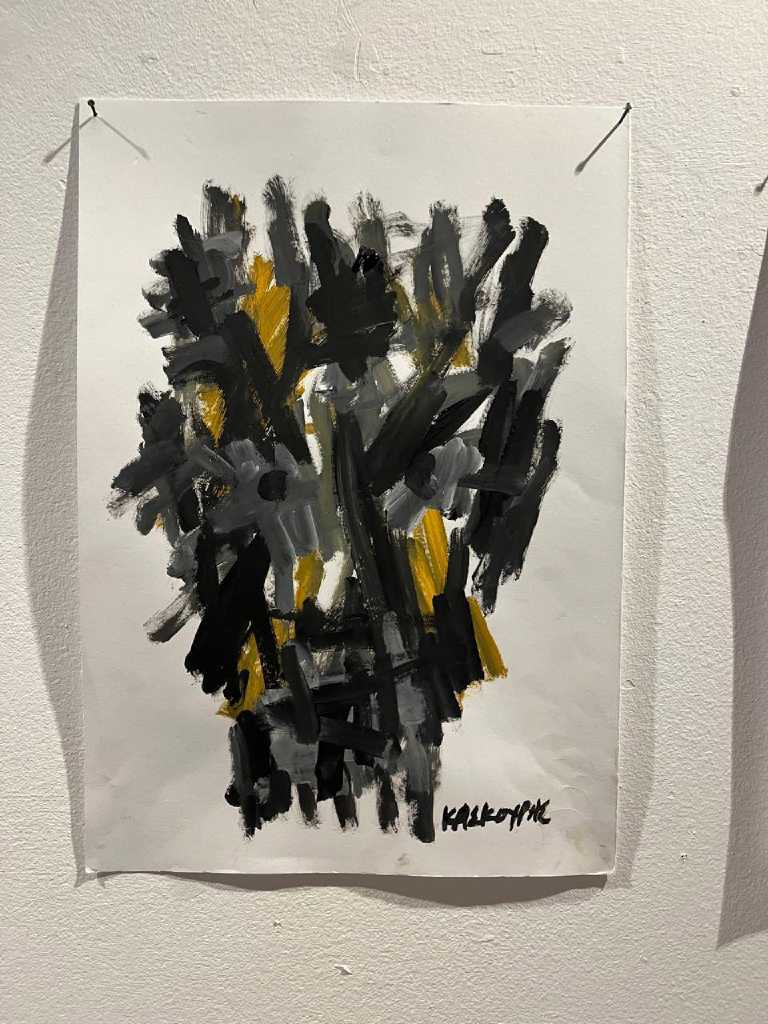 Untitled, Acrylic on paper, 50 × 35 cm