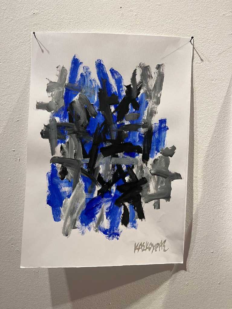 Untitled, Acrylic on paper, 50 × 35 cm