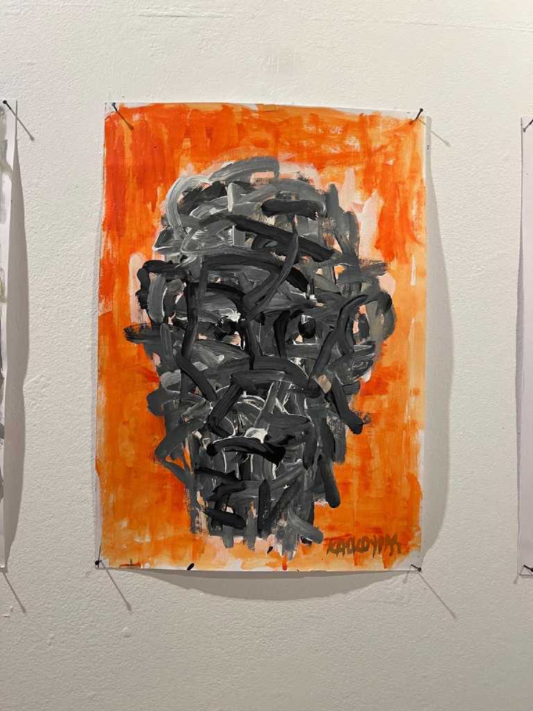 Untitled, Acrylic on paper, 50 × 35 cm