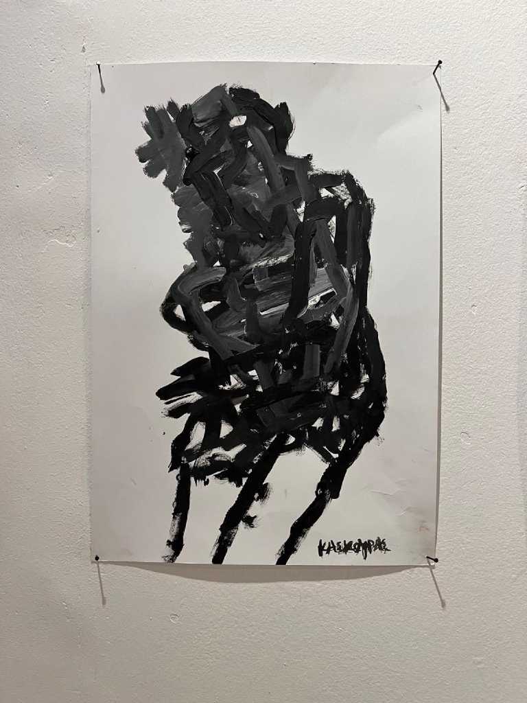 Untitled, Acrylic on paper, 50 × 35 cm