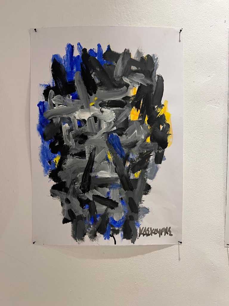 Untitled, Acrylic on paper, 50 × 35 cm