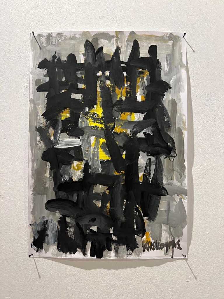 Untitled, Acrylic on paper, 50 × 35 cm