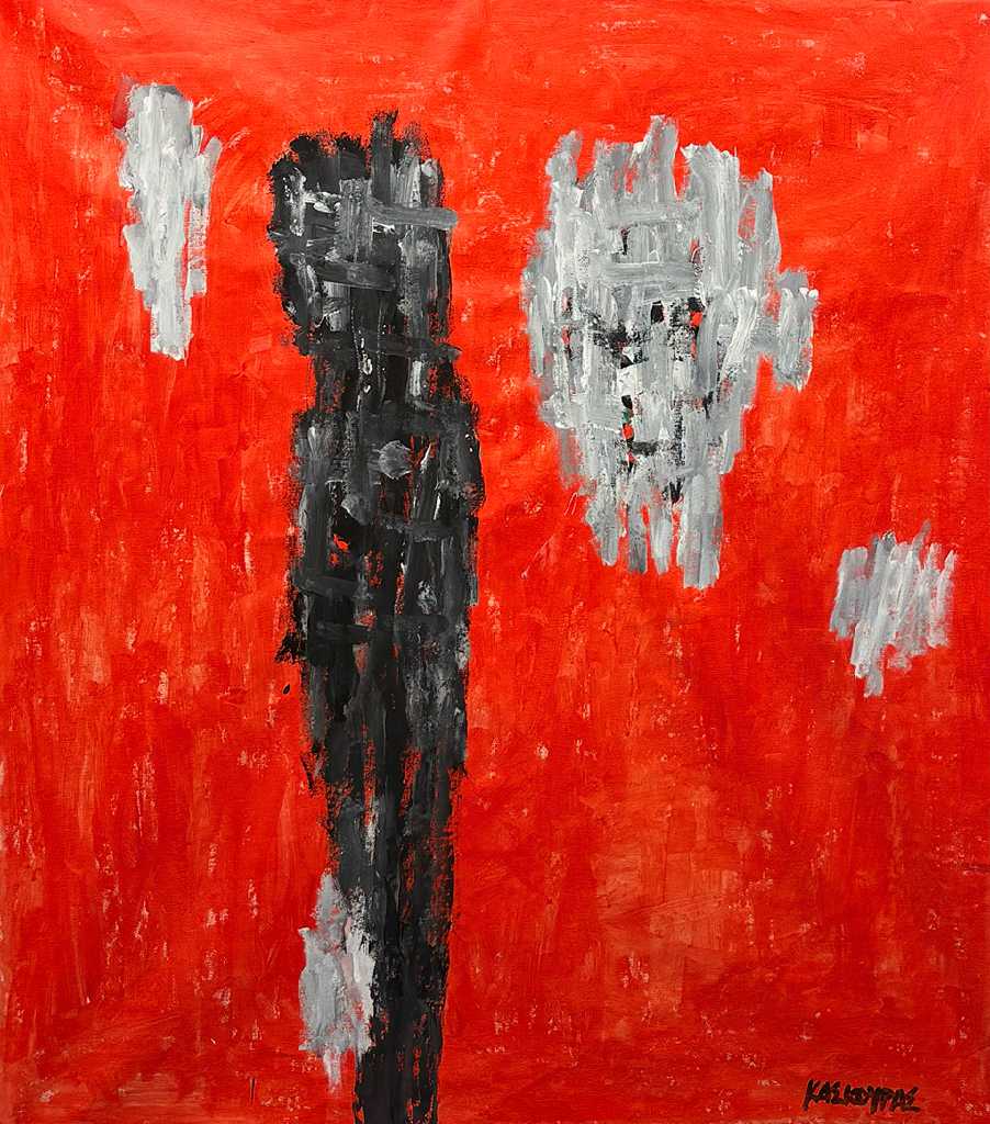 Red, Acrylics on canvas, 120 × 95 cm, 2023