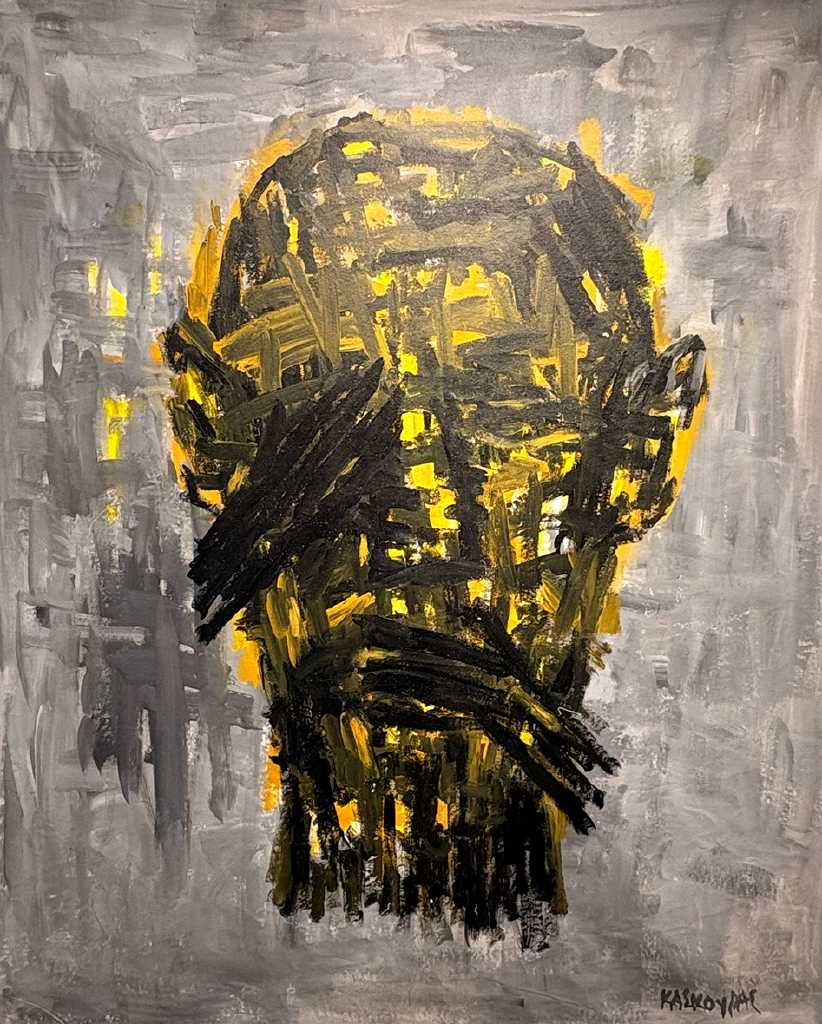 Untitled, Acrylics on canvas, 145 × 120 cm, 2023