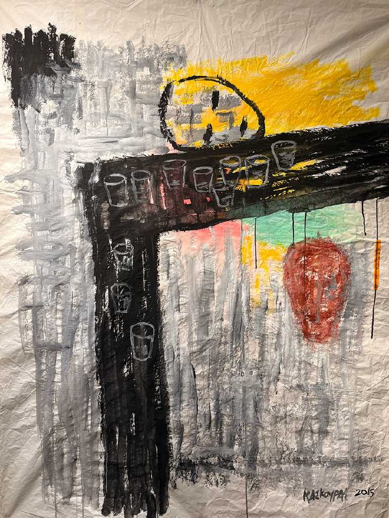 Ένοικος ΙΙ, Acrylics on paper, 140 × 120 cm, 2015