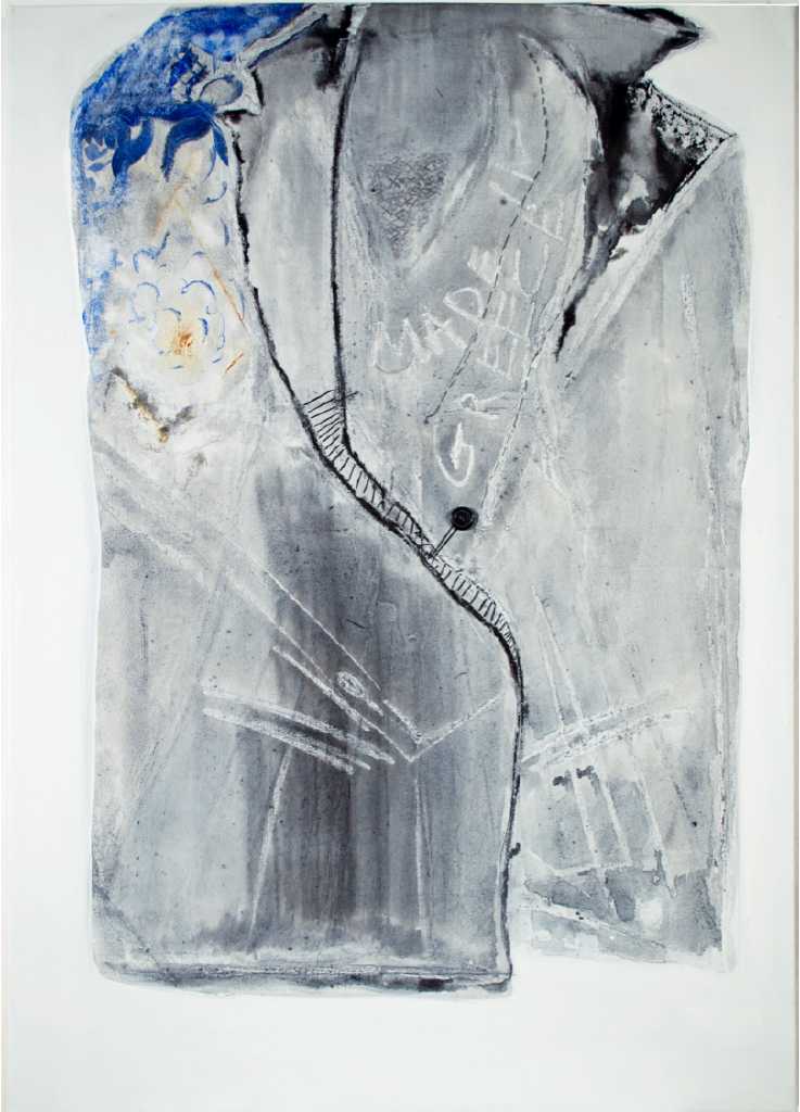 Spiridoula Politi, From the series ‘Made by Loula in Gr.’, Acrylics, ink and pastels on canvas, 70x100 cm, 2016