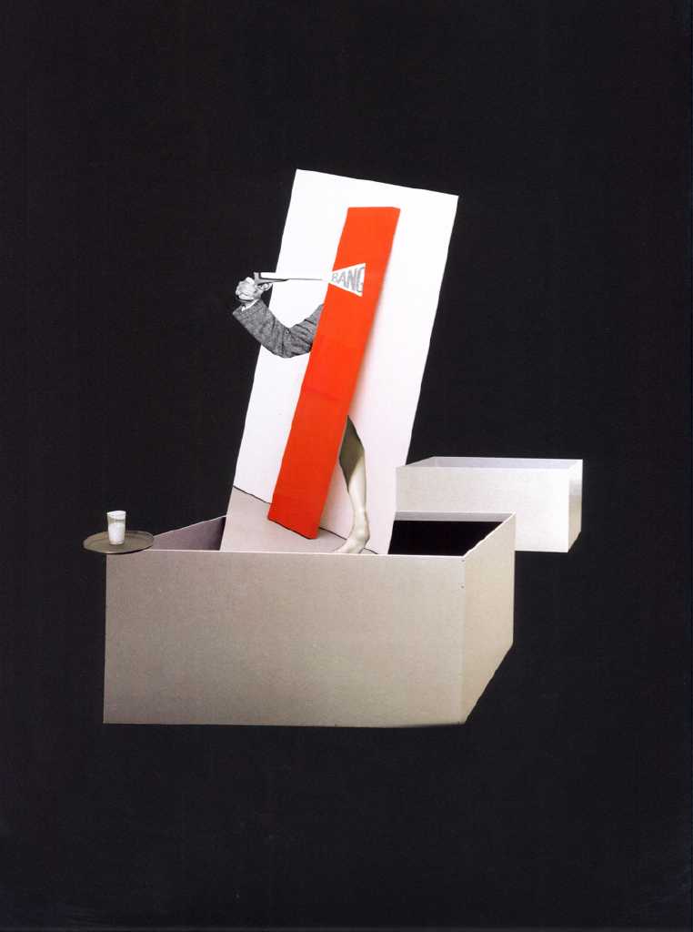 Andreas Voussouras, Collage on paper, 50x35 cm, 2011