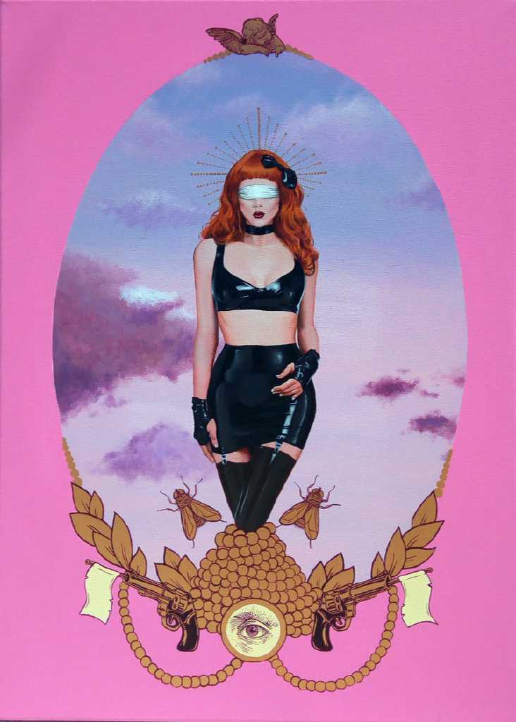 Stamatis Theocharis, Pornstar, Acrylics on canvas, 100x70 cm 2020