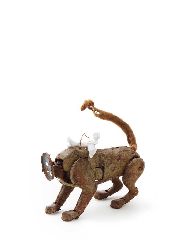 Kyriaki Mavrogeorgi, Escape -Thank you for the day, Porcelain (metal toy), 24x23 cm, 2019,Courtesy of Gallery Genesis