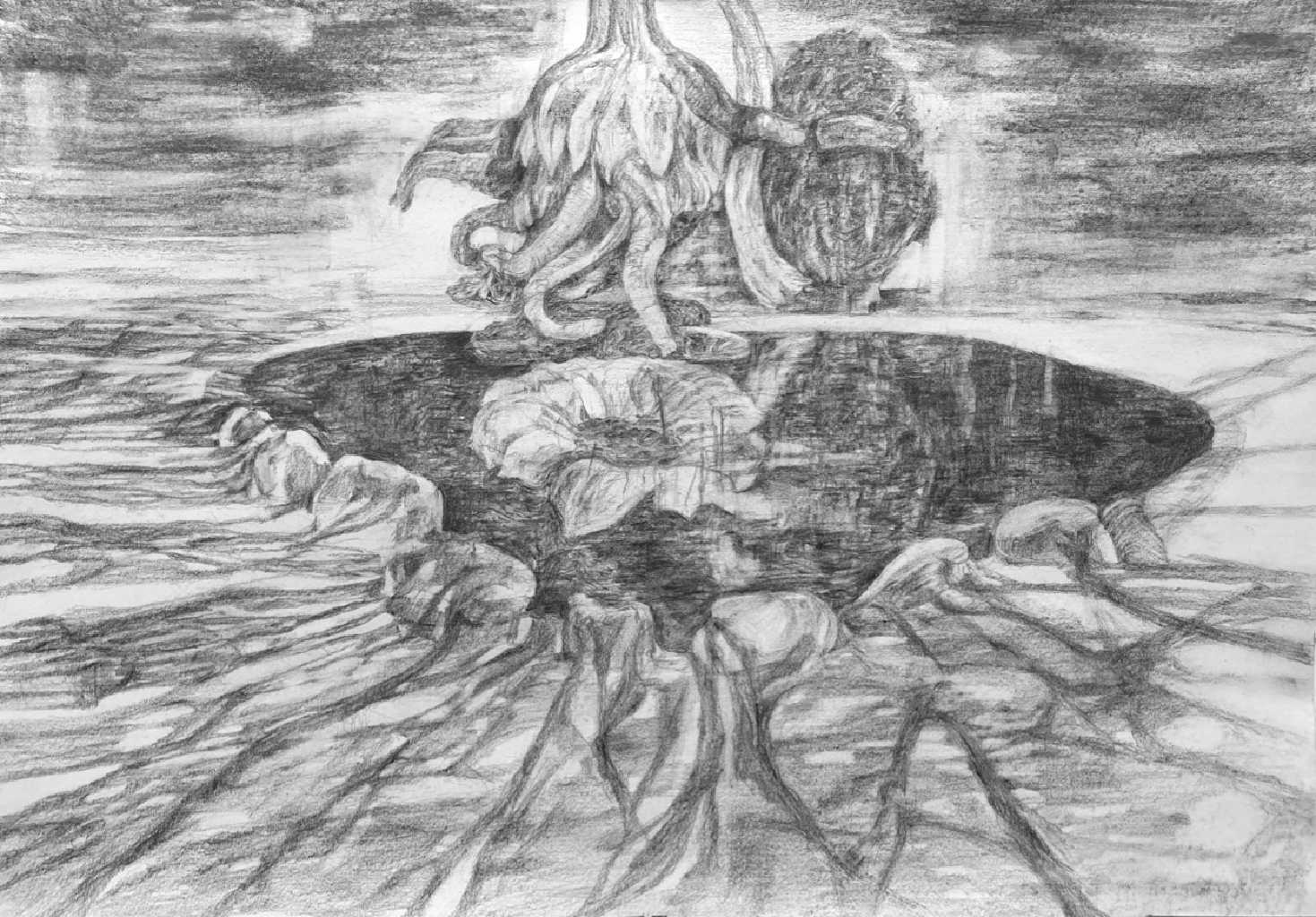 George Kazazis, Pencil on paper, 35x50 cm, 2019