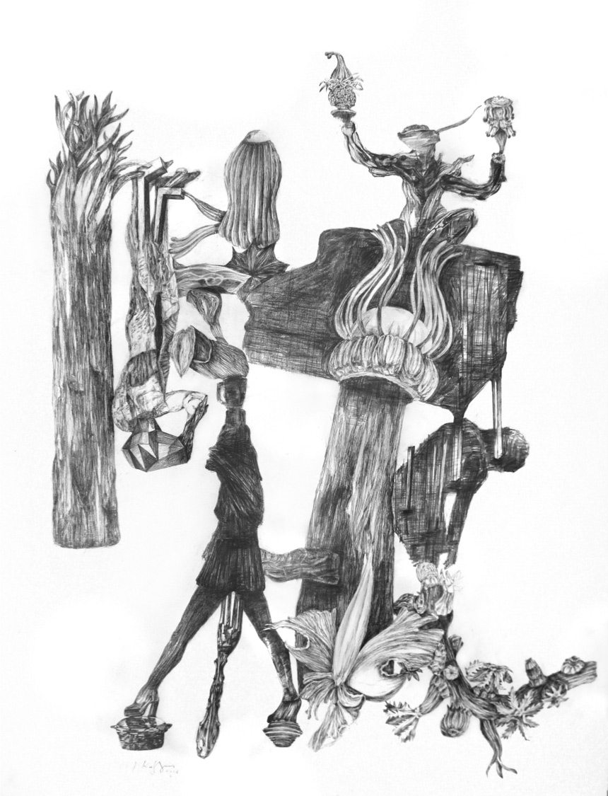 George Kazazis, Pencil on paper, 75x55 cm, 2018