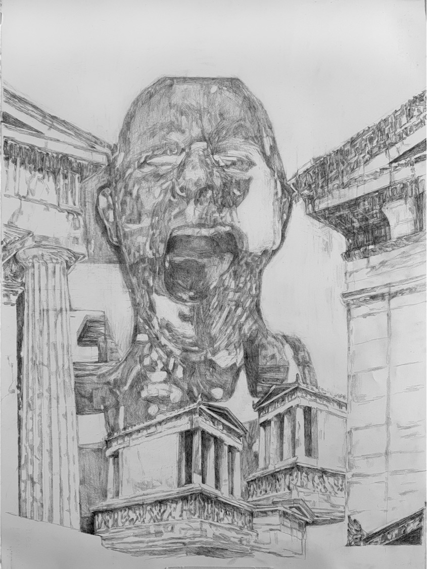 George Kazazis, Pencil on paper, 75x55 cm, 2020