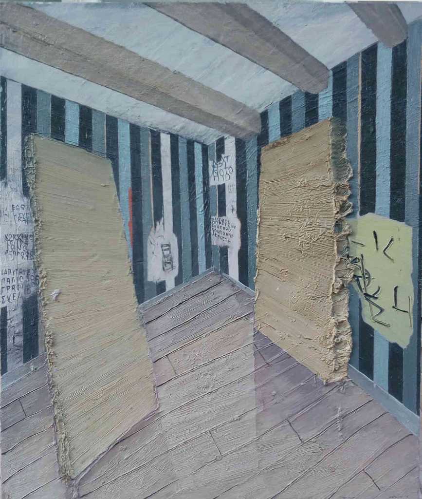 Kyriakos Mortarakos, Interior, 100 x 120 cm, oil on canvas, 2008