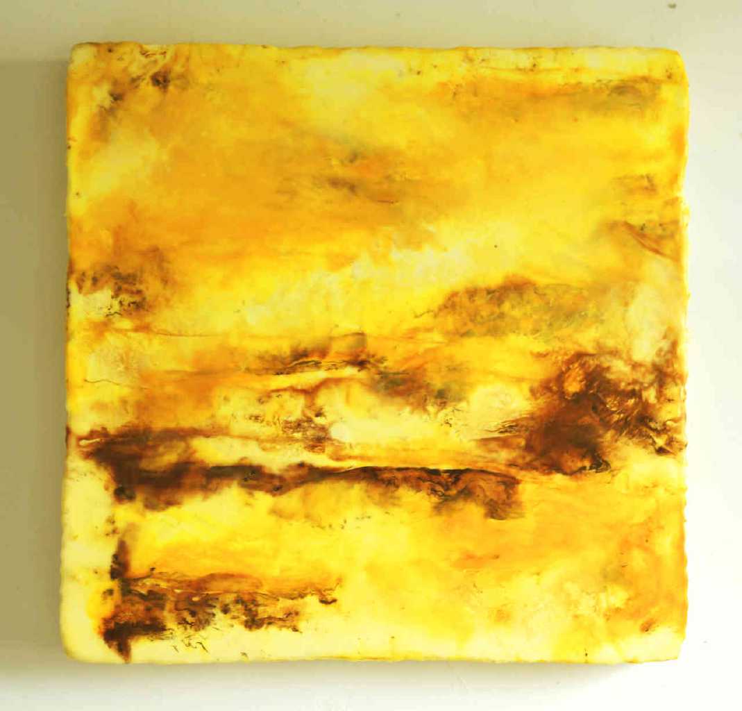 Vay Hy, Untitled, oil and wax, 60 x 60 cm, 2019
