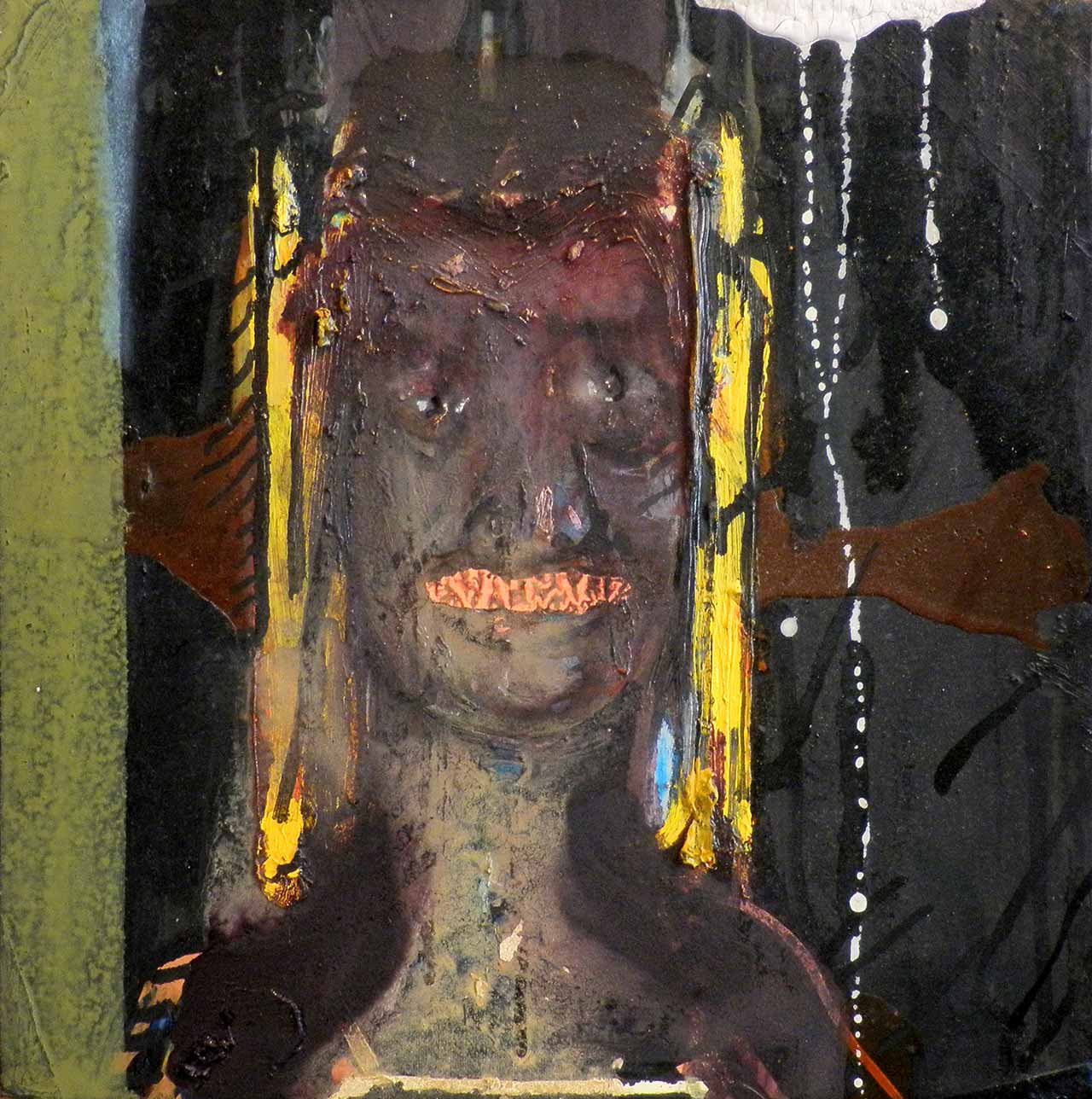 Haralabos Katsatsidis, Woman,  33 x 33 cm, oil on canvas, 2019