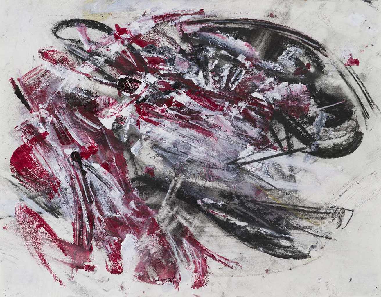 Untitled, mixed media on canvas, 50 x 38,4 cm, 2017