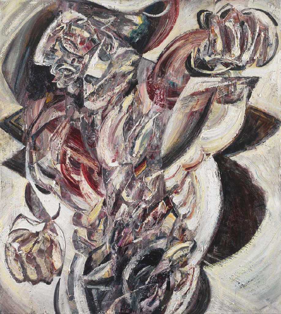 Against, oil on canvas, 90 x 100 cm, 2013