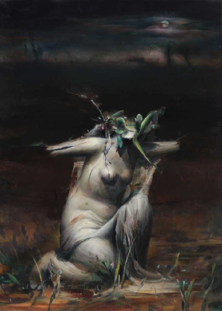 Gogo Ieromonachou, La Novia, oil on canvas, 50 x 70 cm, 2021