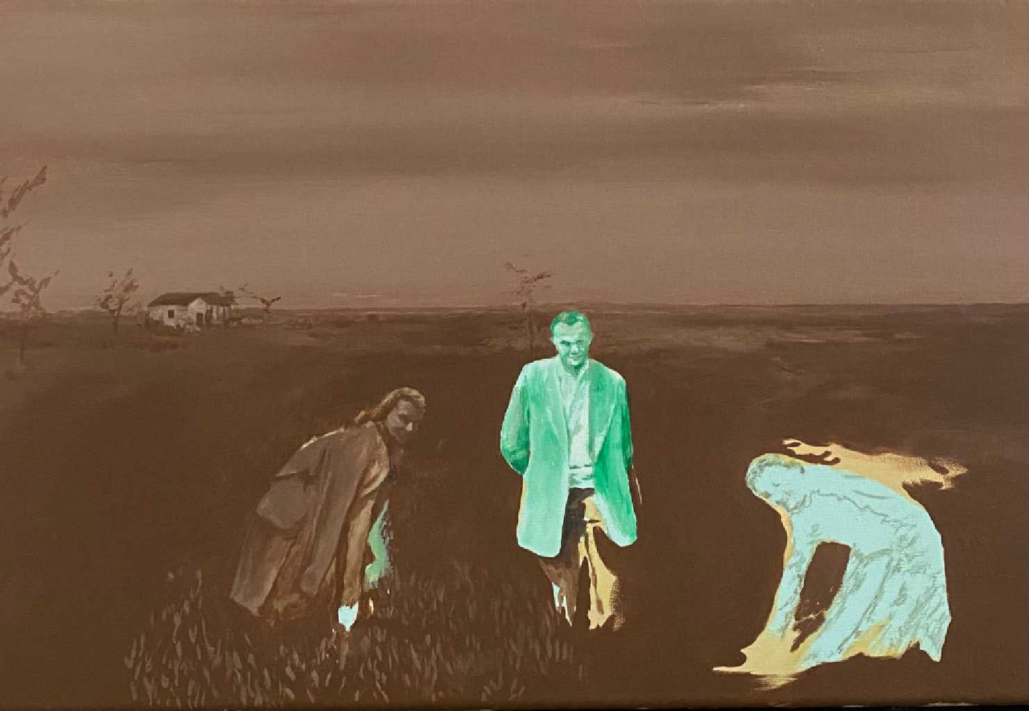 Rania Rangkou, From Narratives, acrylics on canvas, 50 x 60 cm, 2021