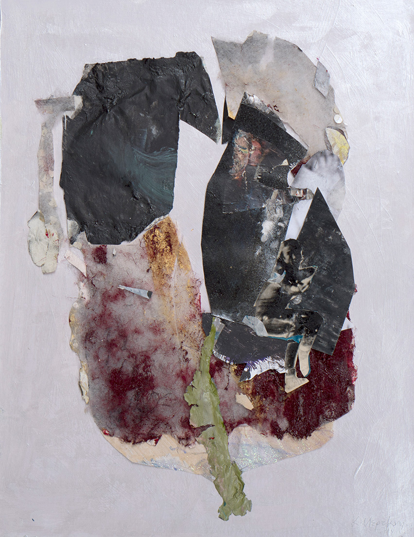 Katerina Mertzani, Wealthy & Worthless, collage and acrylic on paper, 41,5 x 32,5 cm