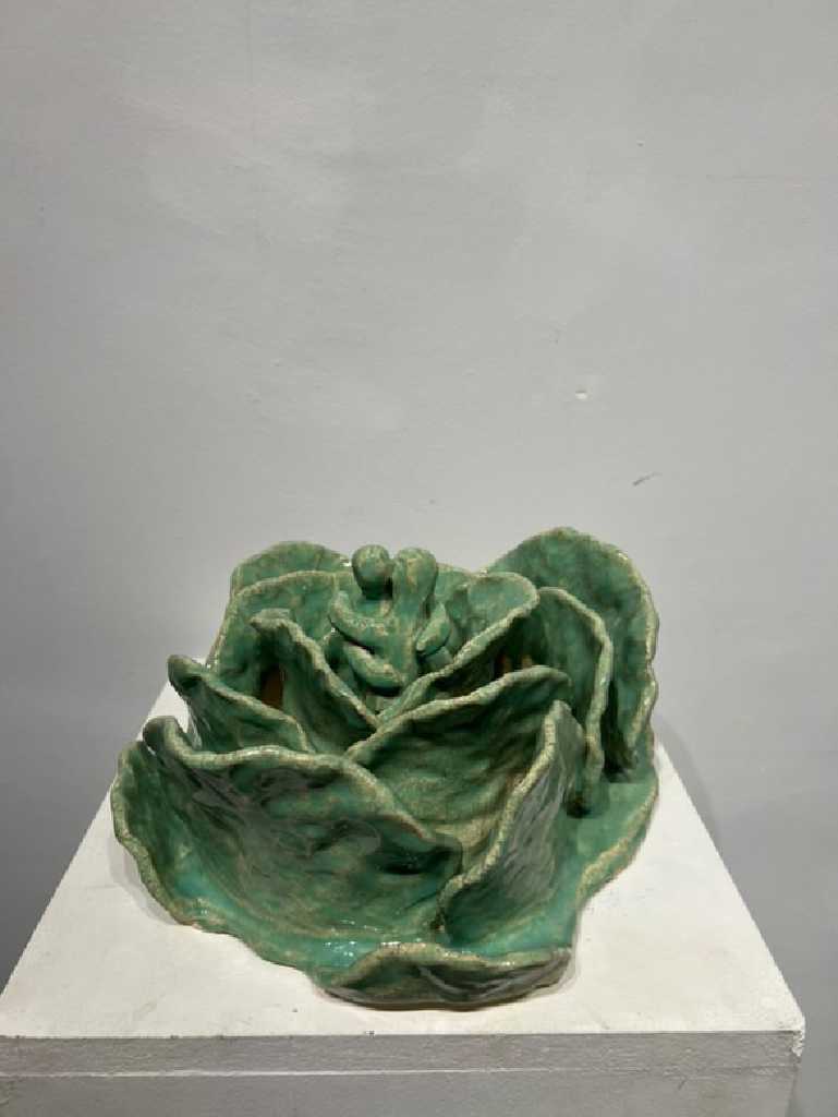 Ellie Gialama, Heart, Glazed Ceramics, Variable Dimensions, 2025