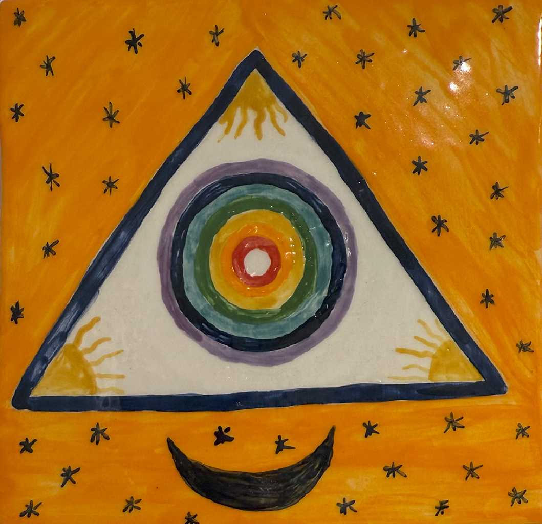 Ellie Gialama, The triangle, Glazed Ceramics, Variable Dimensions, 2025