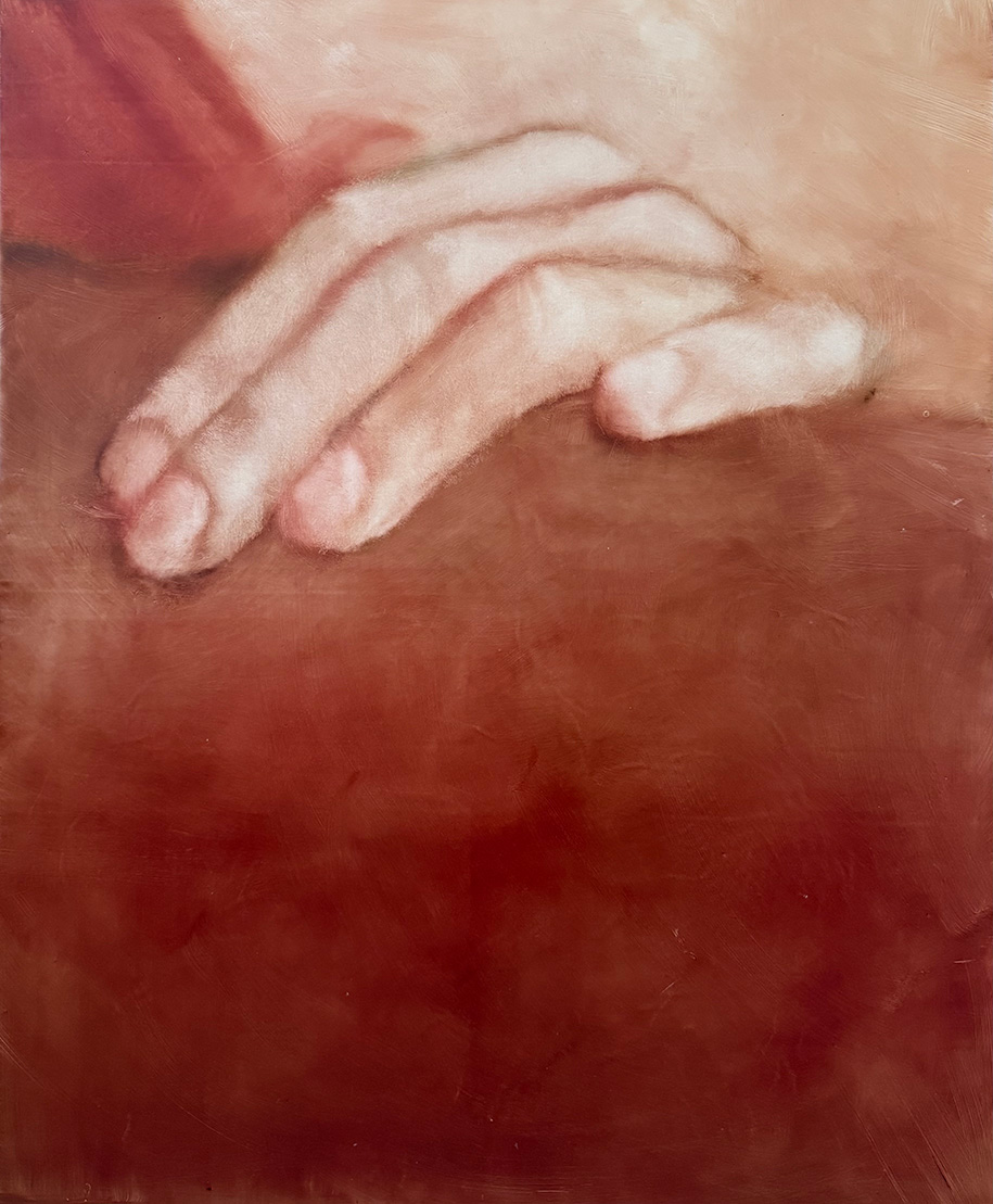 Orestis Papakonstantinou, Untitled, oil on canvas, 110 x 90 cm, 2025