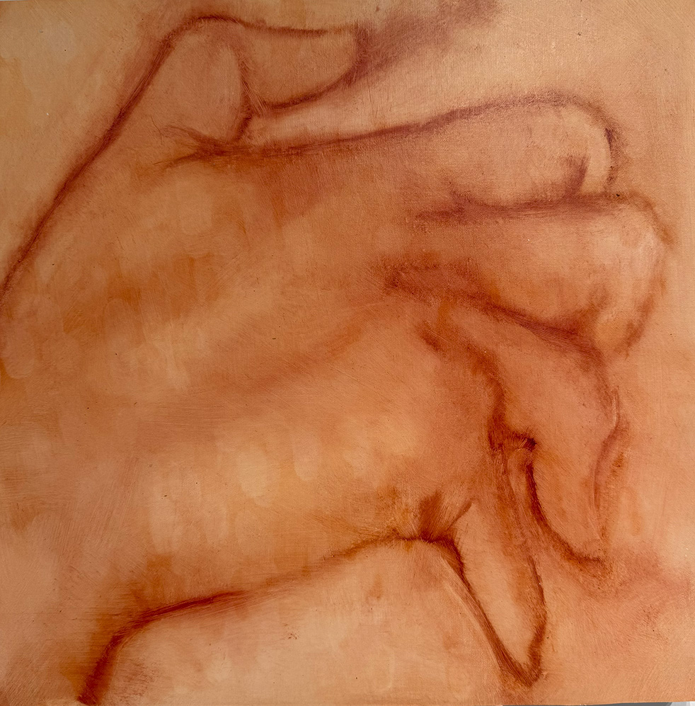 Orestis Papakonstantinou, Untitled, oil on canvas, 35 x 35 cm, 2025