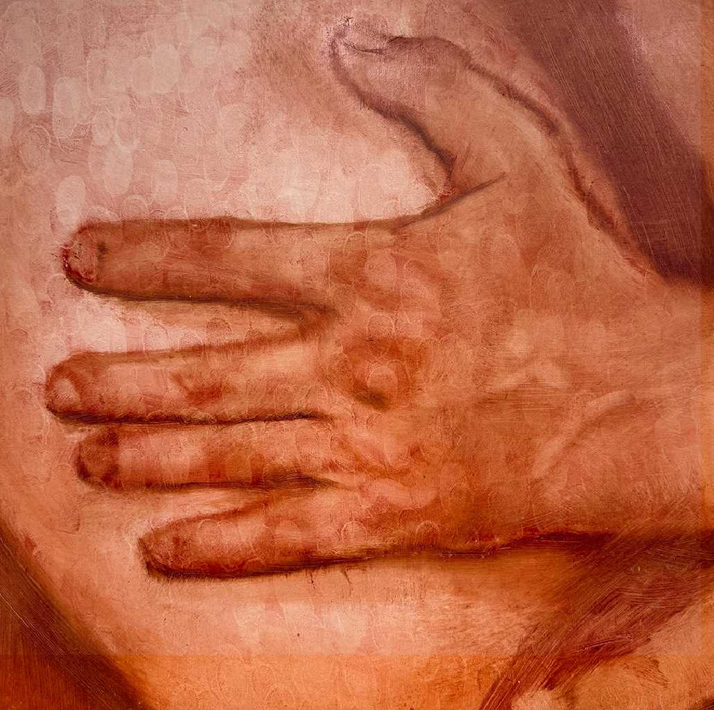 Orestis Papakonstantinou, Untitled, oil on canvas, 35 x 35 cm, 2025