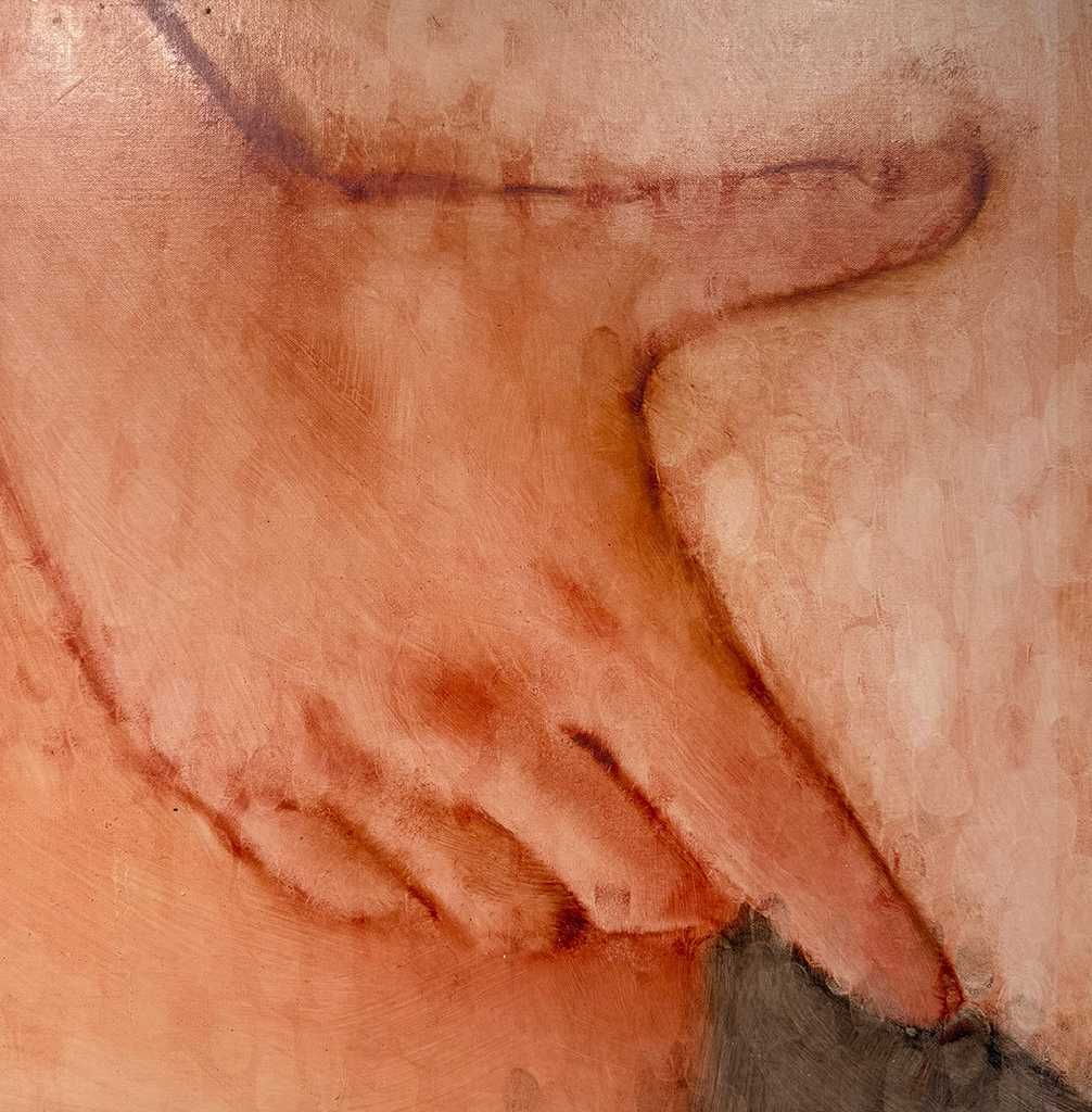 Orestis Papakonstantinou, Untitled, oil on canvas, 35 x 35 cm, 2025
