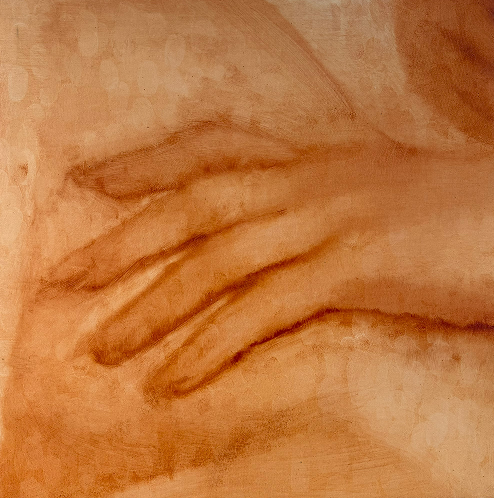 Orestis Papakonstantinou, Untitled, oil on canvas, 35 x 35 cm, 2025