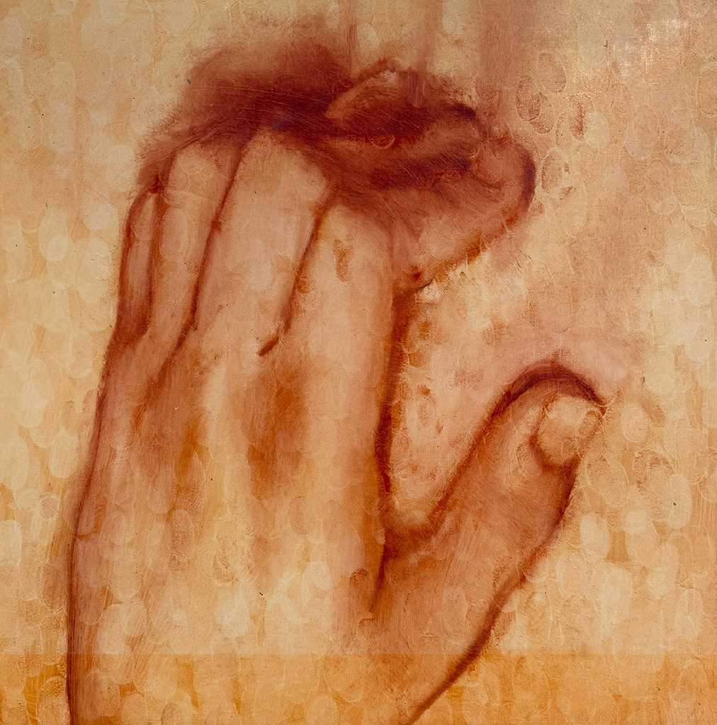 Orestis Papakonstantinou, Untitled, oil on canvas, 35 x 35 cm, 2025