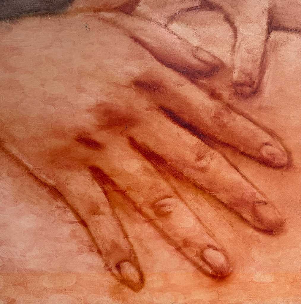 Orestis Papakonstantinou, Untitled, oil on canvas, 35 x 35 cm, 2025