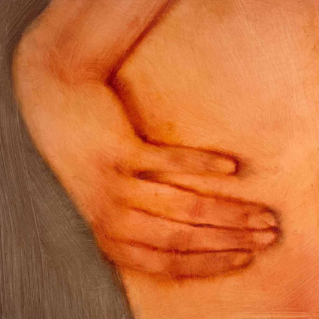 Orestis Papakonstantinou, Untitled, oil on canvas, 35 x 35 cm, 2025