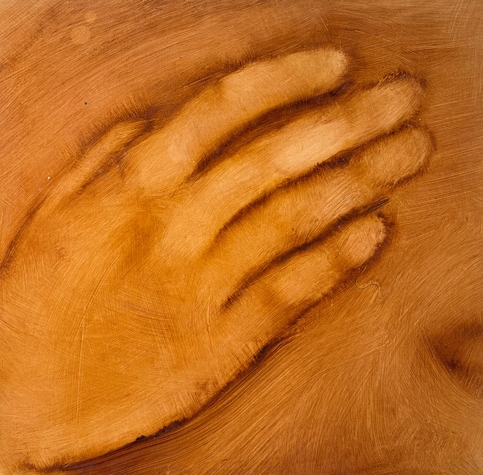 Orestis Papakonstantinou, Untitled, oil on canvas, 35 x 35 cm, 2025