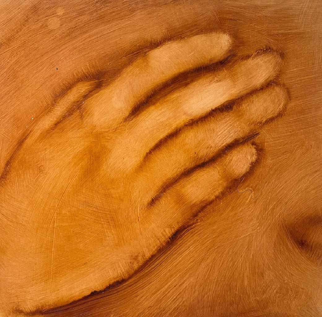 Orestis Papakonstantinou, Untitled, oil on canvas, 35 x 35 cm, 2025