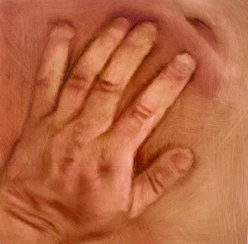 Orestis Papakonstantinou, Untitled, oil on canvas, 35 x 35 cm, 2025
