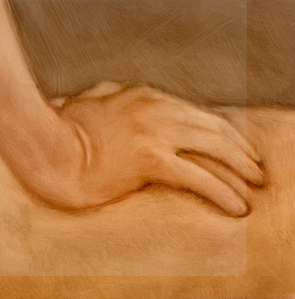 Orestis Papakonstantinou, Untitled, oil on canvas, 35 x 35 cm, 2025