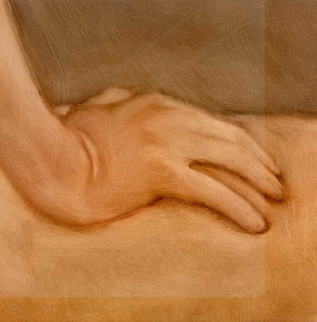 Orestis Papakonstantinou, Untitled, oil on canvas, 35 x 35 cm, 2025