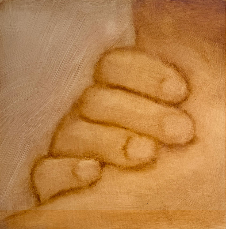 Orestis Papakonstantinou, Untitled, oil on canvas, 35 x 35 cm, 2025