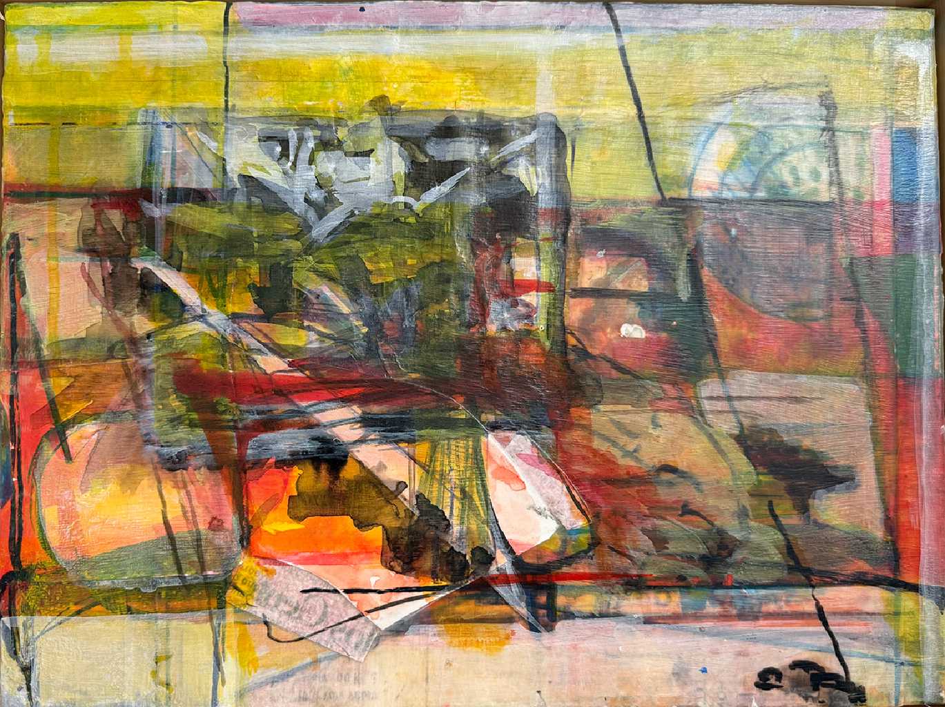 Giorgos Poulis, Untitled 1, oil on canvas, 30 x 40 cm, 2025