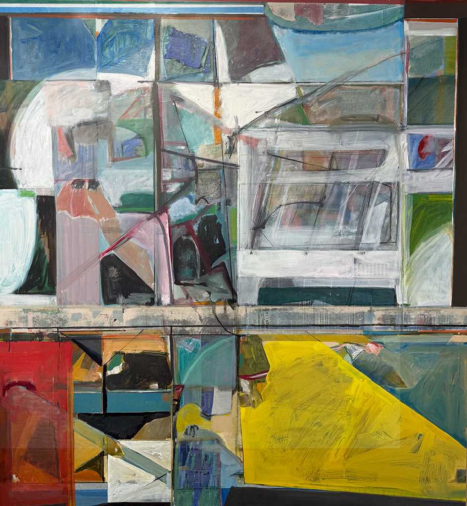 Giorgos Poulis, Untitled no 4, oil on canvas, 140 x 150 cm, 2025