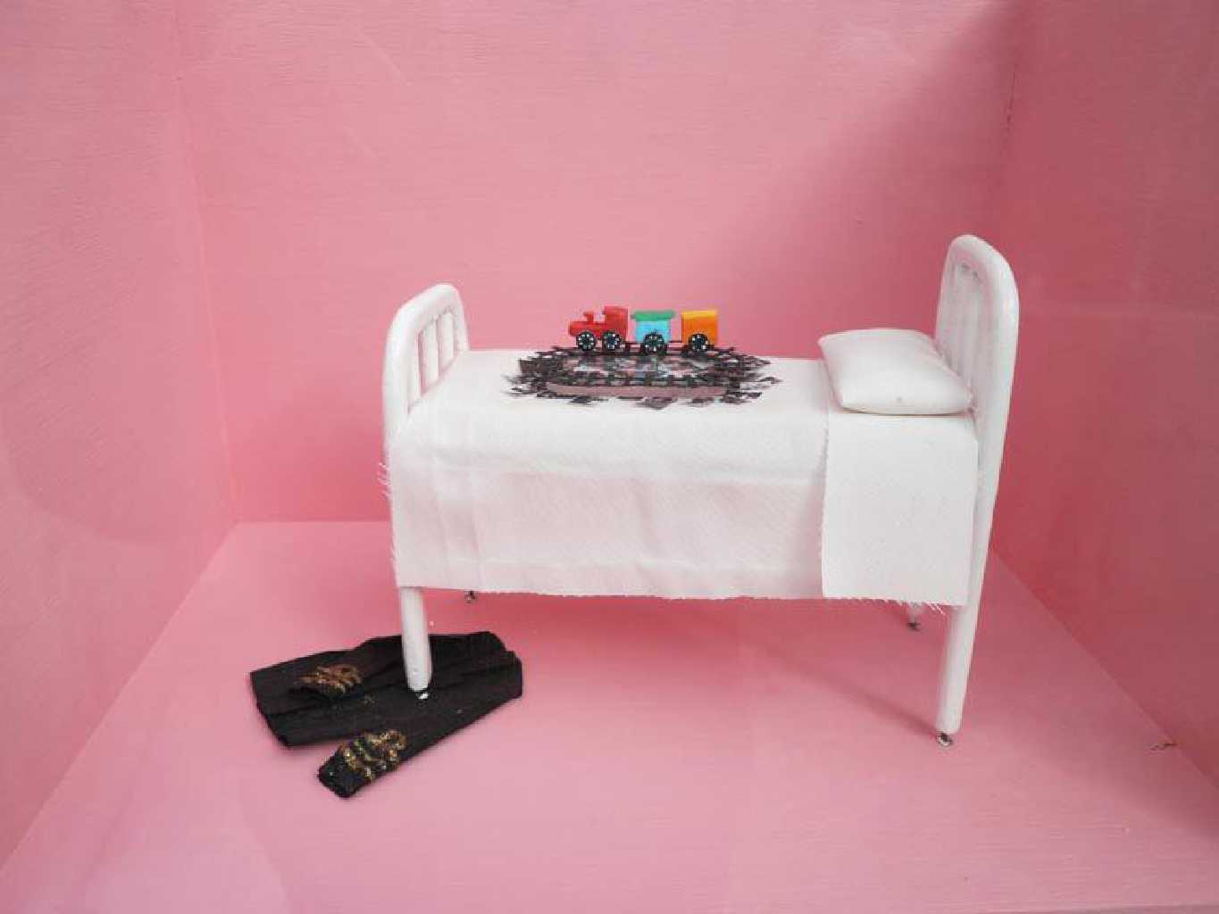 Christos Kotsoulas [Capten], A Miniature Of What It Was, mixed media, 21 x 30 x 21 cm