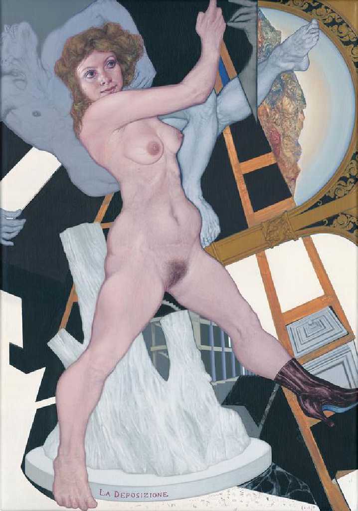Emmanouil Bitsakis, La Deposizione, acrylics on canvas, 50 x 35 cm, 2016