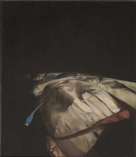 Mózes Incze, Updated (2019), oil on canvas, 30 x 25 cm
